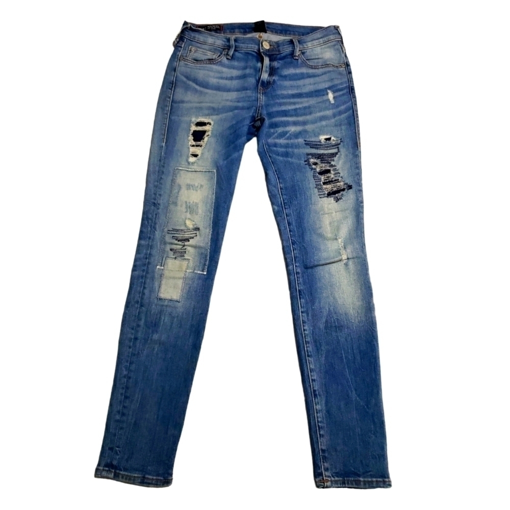 TRUE Religion women's Halle Mid Rise Super Skinny Jeans Size 27